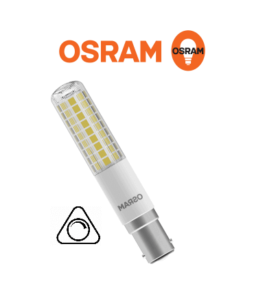 Ampoule LED SPECIAL T SLIM 75 2700k B15d 9W 607194 OSRAM