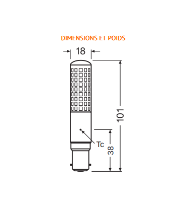 Schéma de l'ampoule 607194