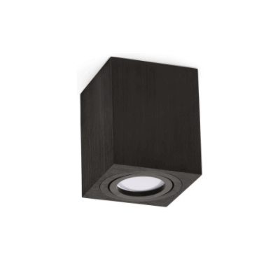 Plafonnier KOBI noir OH37L culot GU10 35W max IP20