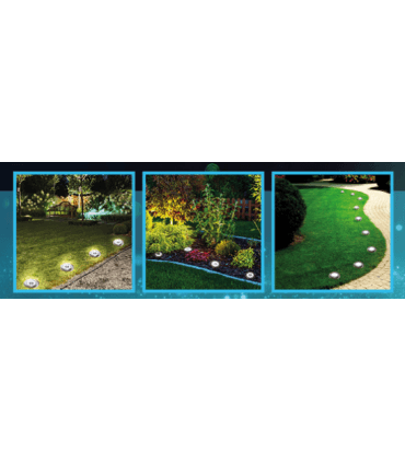 Clavo Borne de sol LED 0.72W solaire pour jardin