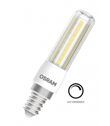 Ampoule LED Osram Tubulaire Special T slim 60 7W Substitut 60W 806 lumens Blanc chaud 2700K E14
