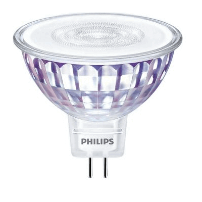 Ampoule LEDspot Philips MR16 7W substitut 50w 621 lumens 2700K  Gu5.3