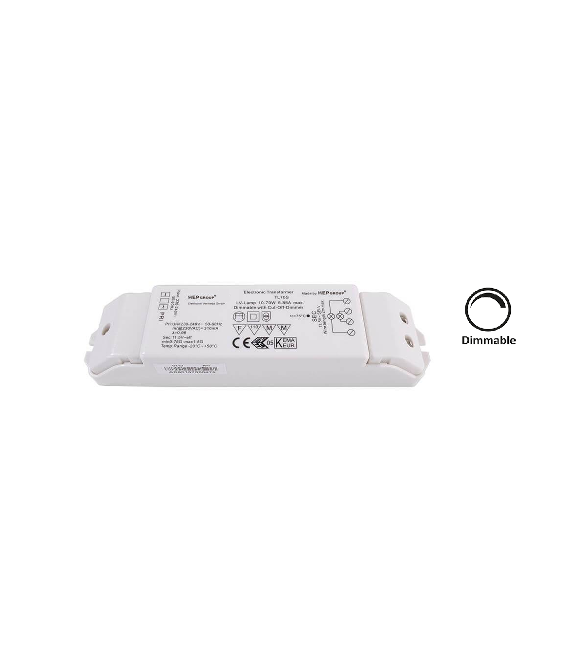 QLT A300c Transformateur électronique 12v halogène 100-300w max étanche IP65