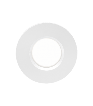 CANUZAPU Spot étanche IP65 rond Blanc fixe pour lampes culot GU10 et Gu5.3 Diam 60mm de perçage