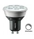 Ampoule LED Philips PAR16 5.3w substitut 50w 355 lumens blanc chaud 2700K dimmable GU10