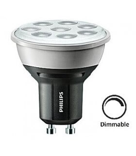 Ampoule LED Philips PAR16 5.3w substitut 50w 355 lumens blanc chaud 2700K dimmable GU10