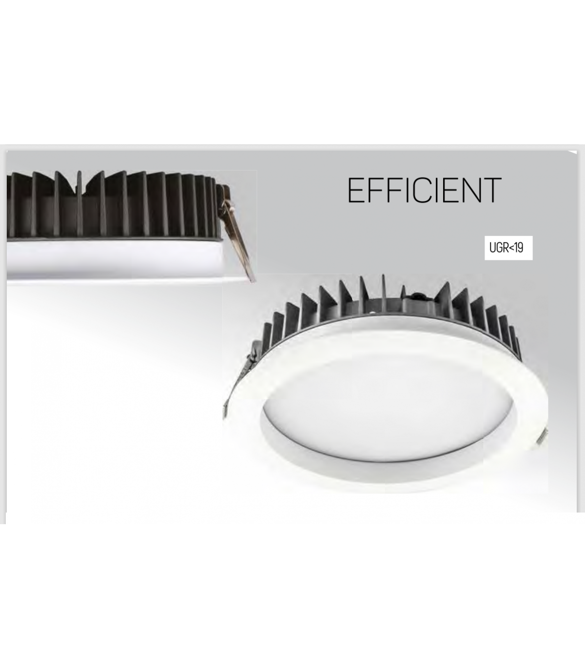 Projecteur LED Rond Orientable 38W teinte selectionnable Blanc IP20 Osram