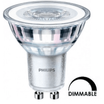 Ampoule LED PHILIPS PAR16 5w substitut 50w  365 lumens blanc neutre 3000K dimmable GU10