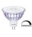 Ampoule Master LEDspot Philips MR16 DIM 7W substitut 50w 660lumens blanc froid 4000K Gu5.3