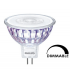 Ampoule Philips Mas LEDspot VLE MR16 DIM 7.5W substitut 50w 621lumens blanc chaud 2700K Gu5.3
