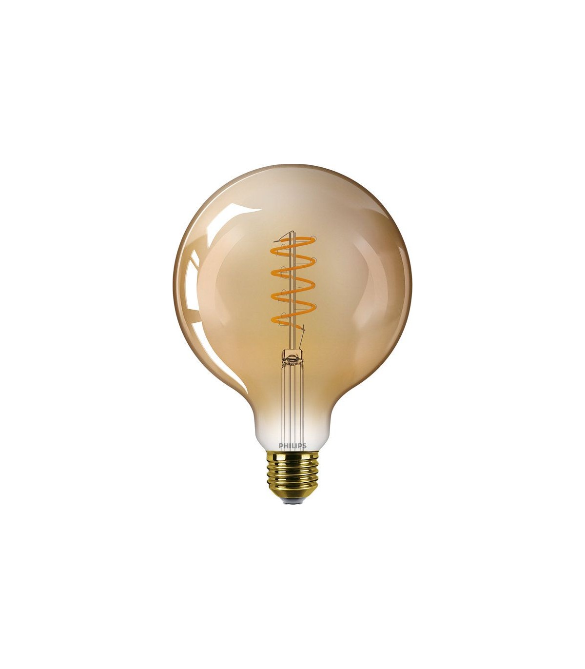 Ampoule LED POIRE AMBRÉ ST64 30W E27 lumière chaude jaune 14 x 6 cm