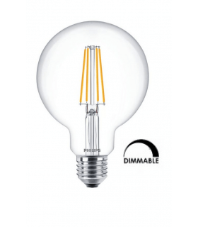 Ampoule Philips LED classic 11.5w substitut 100W G95 blanc chaud 2700k E27 Dimmable