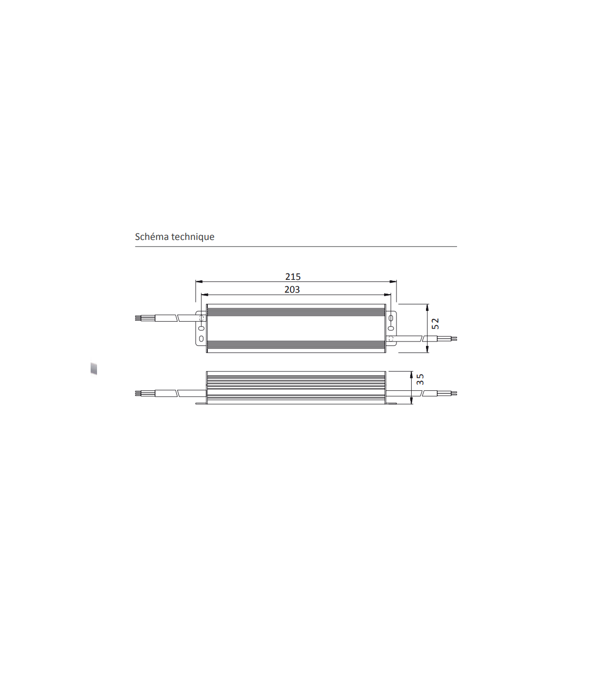 Transformateur LED SELV 24V/DC 4,17A Max 100W IP67 Etanche