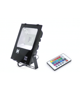 Projecteur extérieur LED 50W RGB multi-couleurs Dimmable IP66