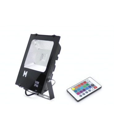 Projecteur extérieur LED 50W RGB multi-couleurs Dimmable IP66