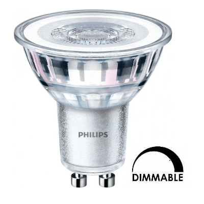 Ampoule LED PHILIPS PAR16 4w substitut 50w 350lumens blanc froid 4000K dimmable GU10