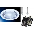 Downlight fluocompact rond 2x26w complet avec lampes et ballast