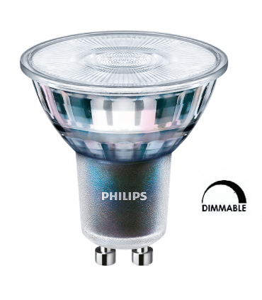 Ampoule LED PHILIPS MASTER LED ExpertColor 5.5w substitut 50w 365 lumens blanc neutre 3000K dimmable GU10