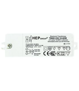 Transformateur HEP group LED et halogène TB60I 230 10-60W  dimmable