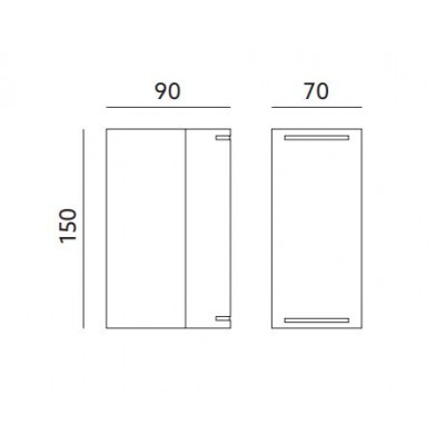 Applique de Jardin Quazar 9 black  2x11W GU10 IP44