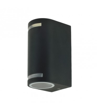 Applique extérieur grise QUAZAR 9  2*GU10 11W max 230v IP44 étanche