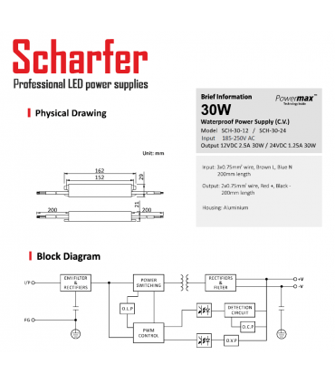 DRIVER LED SCH-30-12