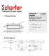 Alimentation LED Métallique SCHARFER 300W 12v 25A Etanche IP67 SCH-300-12