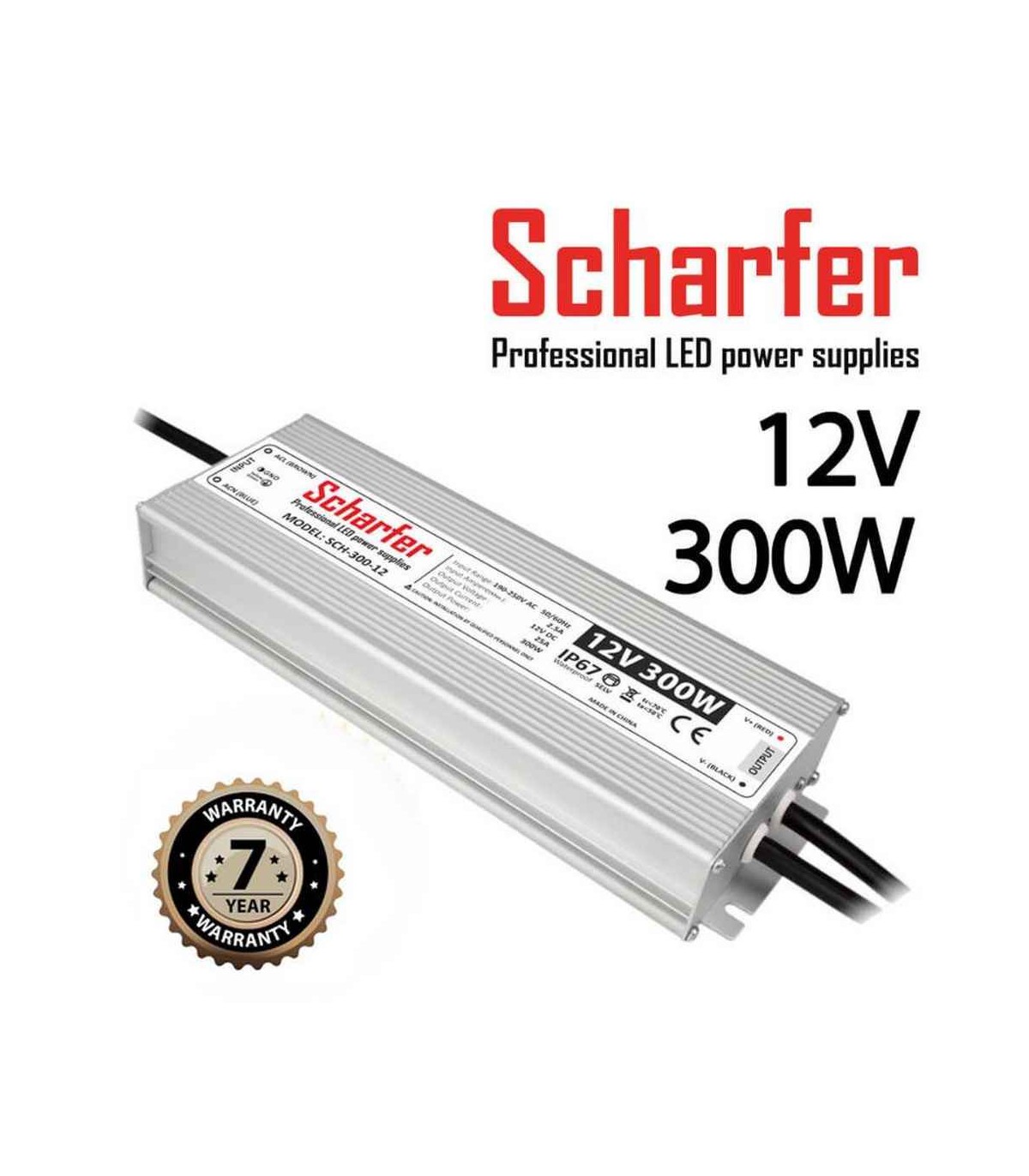 Transformateur Led 12V MEANWELL 150W IP67- Eclairage led