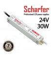 Alimentation LED Métallique SCHARFER 30W 24v 1.25A Etanche IP67 SCH-30-24