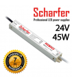 Alimentation LED Métallique SCHARFER 45W 24v 1.87A Etanche IP67 SCH-45-24