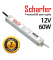 Alimentation LED Métallique SCHARFER 60W 12v 5A Etanche IP67 SCH-60-12