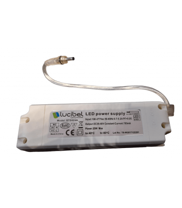 Alimentation Led LUCIBEL 35W de 36V à 48V DC 700mA précâblé STD024A