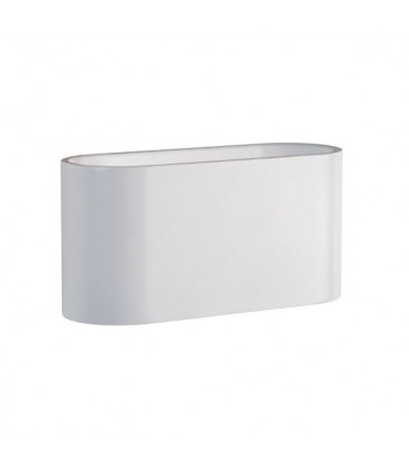 Applique Spectrum Squalla culot G9 10W oval blanc avec intérieur blanc IP20