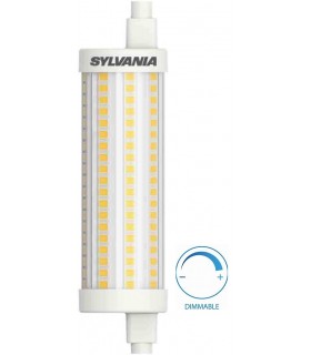 Ampoule LED SYLVANIA 15W substitut 126W 2000 lumens Blanc chaud 2700K 118mm R7s A++
