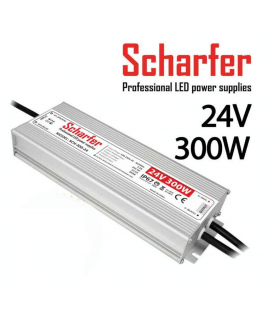 Alimentation LED Métallique SCHARFER 300W 24v 12.5A Etanche IP67 SCH-300-24