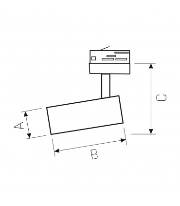 Branta Lux projecteur LED sur rail 27W 3780lumens blanc froid 4000k 220-240V WOJP03872