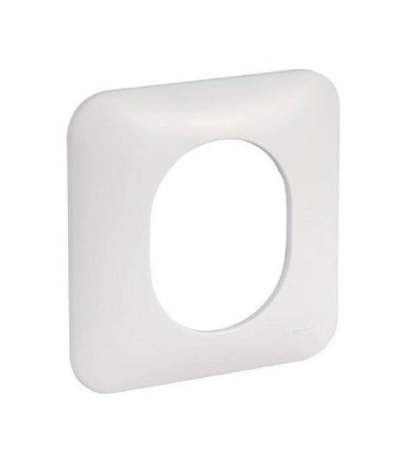Plaque Schneider Electric gamme Ovalis en finition blanc 1 poste s260702