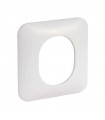 SCHNEIDER Plaque de finition 1 poste carrée blanc Ovalis s260702