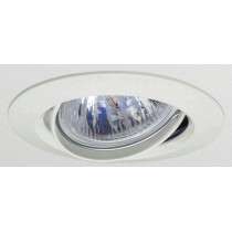 Spot à encastrer rond orientable blanc pour lampe GU10 et Gu5.3