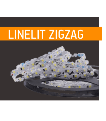 Ruban LED ZIGZAG 12V 72LED/M 6500K Blanc lumière du jour  5m