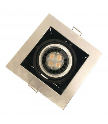 Lighting Gmbh Encastré led orientable gris argenté 7w dimmable 3000K IP20 diamètre de perçage 98mm