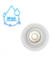 Spot LUMITEK ZEN IP65 BLANC encastrable diamètre de perçage 75mm culot GU5.3 ou GU10