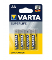 Varta Superlife piles AA lot de 4 piles R06 1.5V