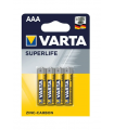 Varta Superlife piles AAA lot de 4 piles R03 1.5V
