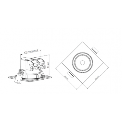 TUNGSTRAM Spot LED G1 TU WSF IP65 5W 4000K Blanc froid