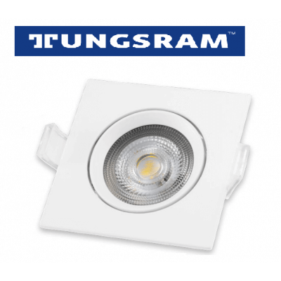TUNGSRAM Spot carré fixe 5W 420lm 4000k IP65 étanche diamètre de perçage 72mm