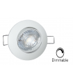 Spot LED orientable Dimmable  8W 3000K blanc chaud 660lumens diamètre de perçage 64mm