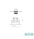 SCHEMA Encastré LED INTEC LIGHT 15W 4000K Blanc froid 1000 lumen diamètre de perçage 120mm