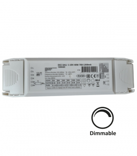 alimentation LED MULTI Courant Dimmable DALI 1-10V 40W 700 à 1200mA CGA