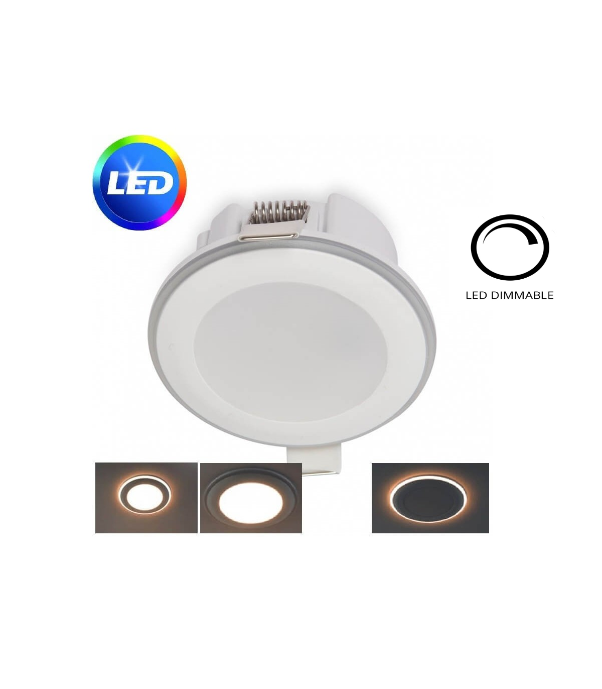 Led Projecteur Plafond Encastré Lampe Lumière Blanc Froid 5 W